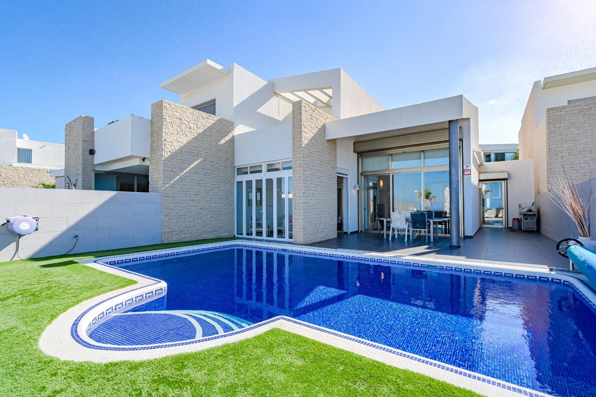 Villa Elisabetta, Luxury Villa With Heated Pool Ocean View In Adeje, Tenerife Costa Adeje  Exterior foto