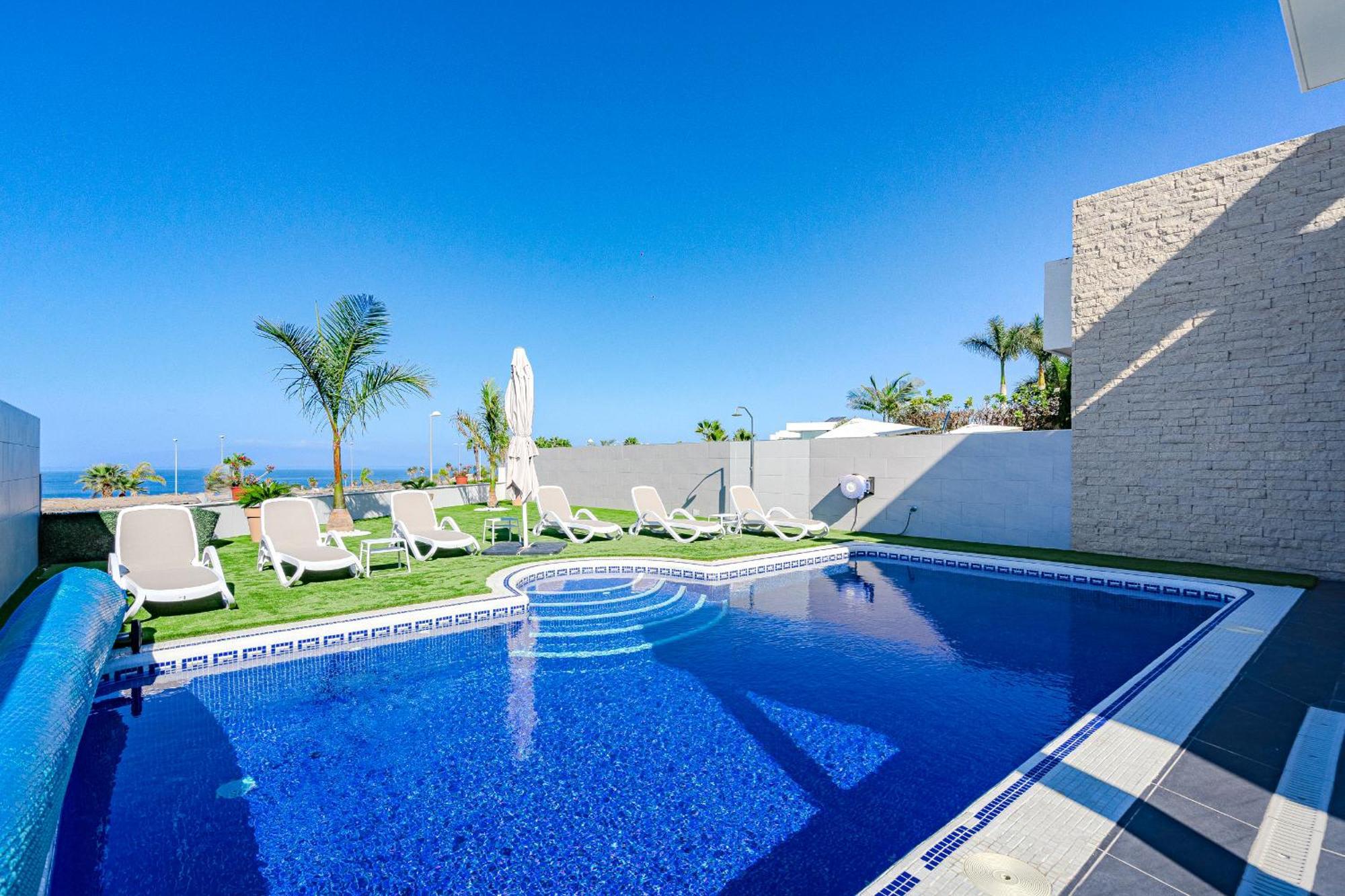 Villa Elisabetta, Luxury Villa With Heated Pool Ocean View In Adeje, Tenerife Costa Adeje  Exterior foto
